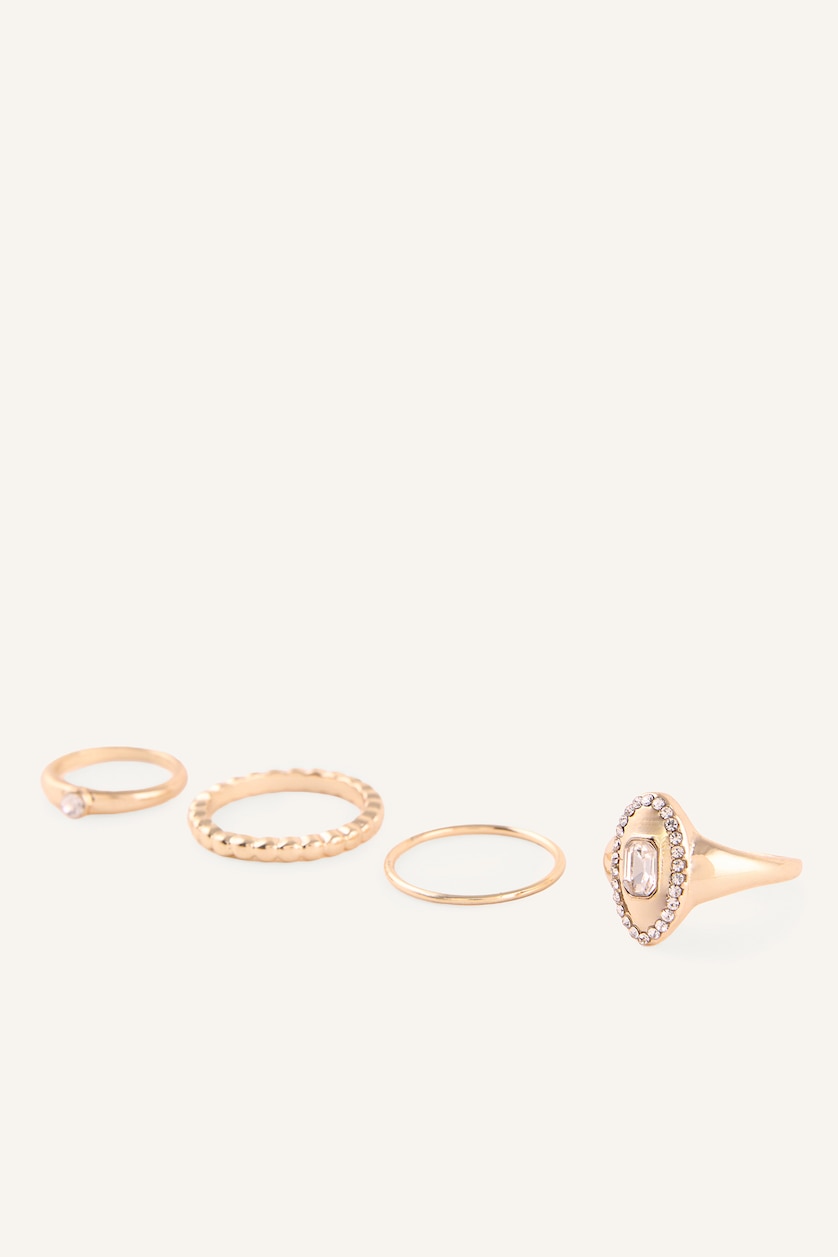 Women Altın 4 piece Ring