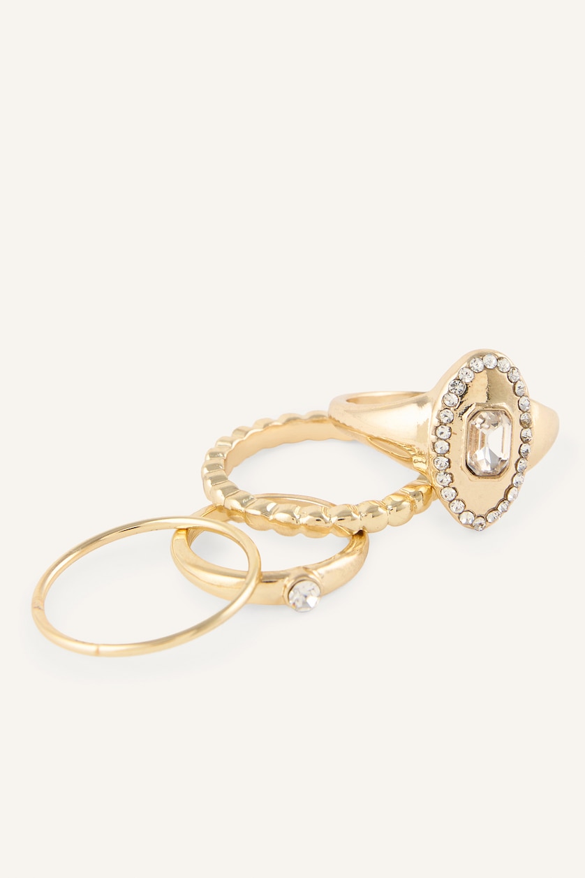 Women Altın 4 piece Ring