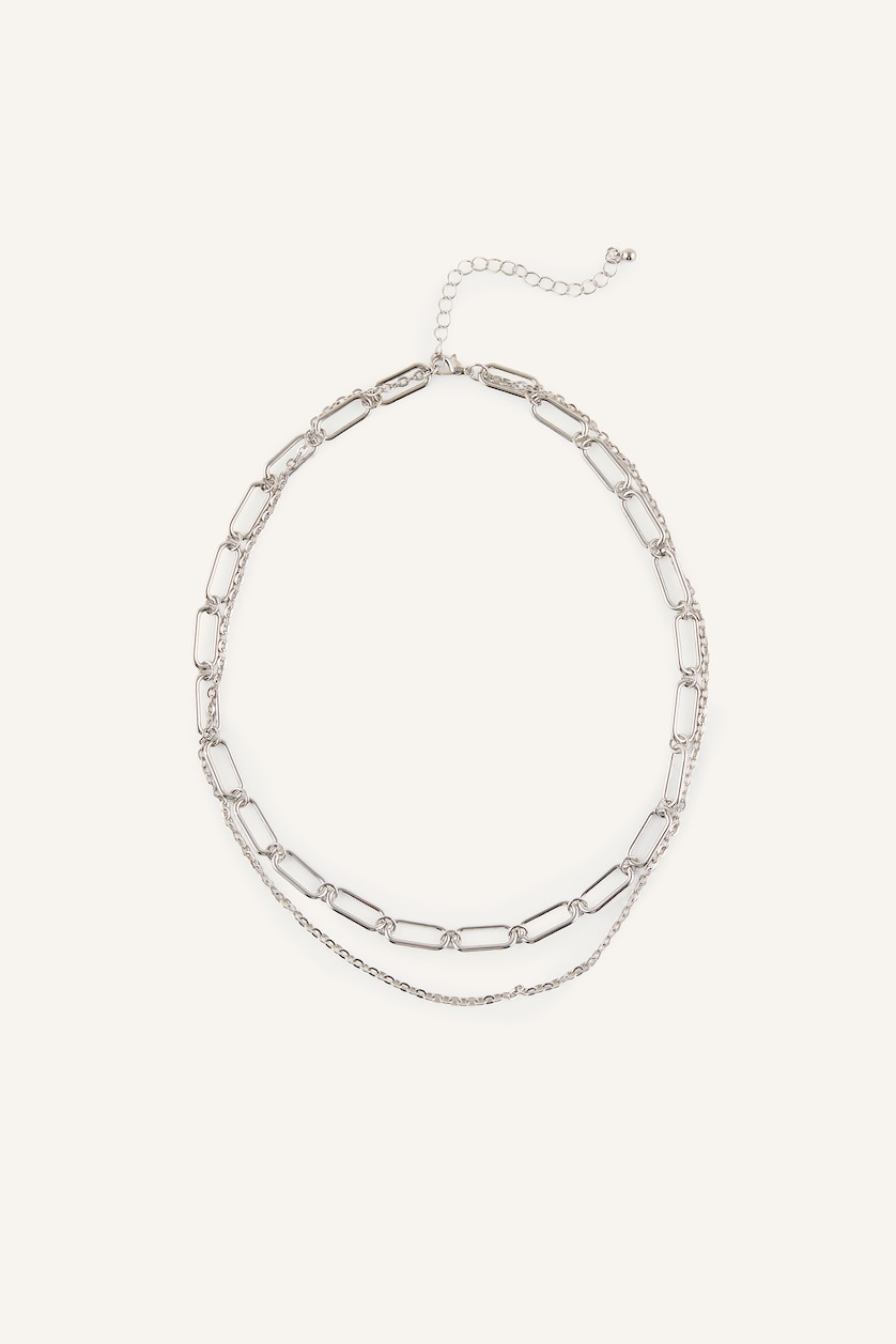 Women Gümüş 2 piece Necklace