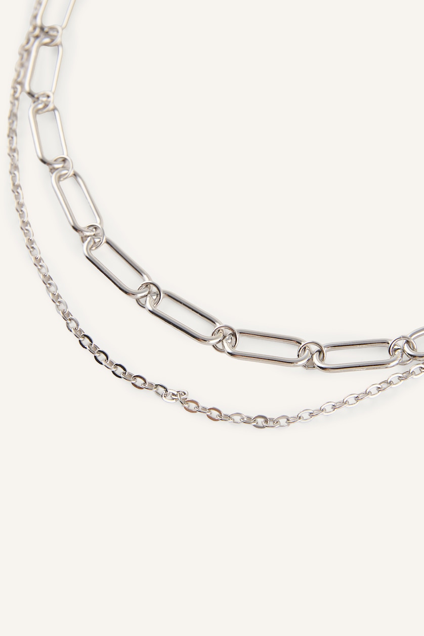 Women Gümüş 2 piece Necklace