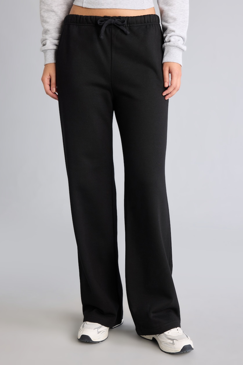 Women Black Straight Fit Trousers
