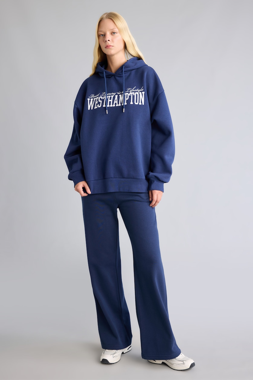 Women NAVY Straight Fit Trousers