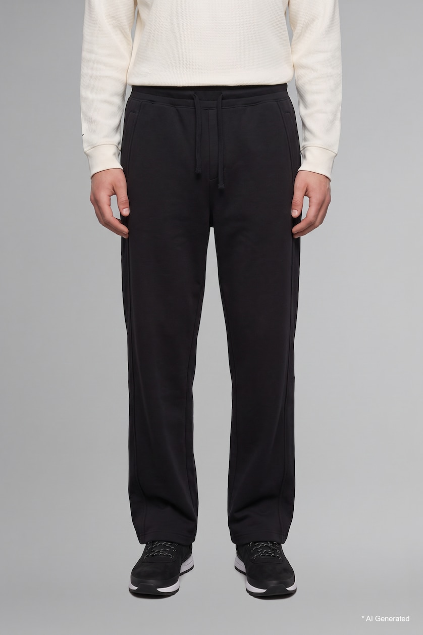 Erkek Siyah Super Baggy Fıt Jean