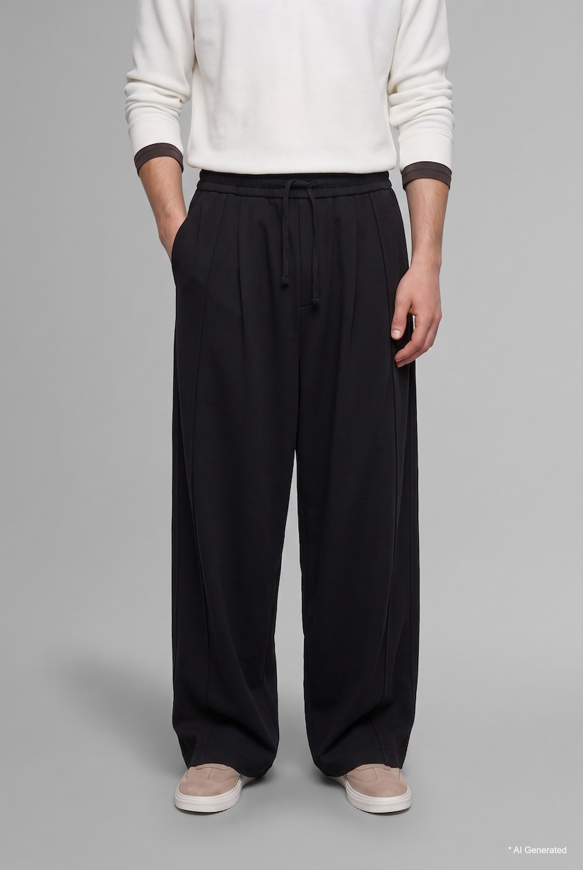 Man Black Trousers