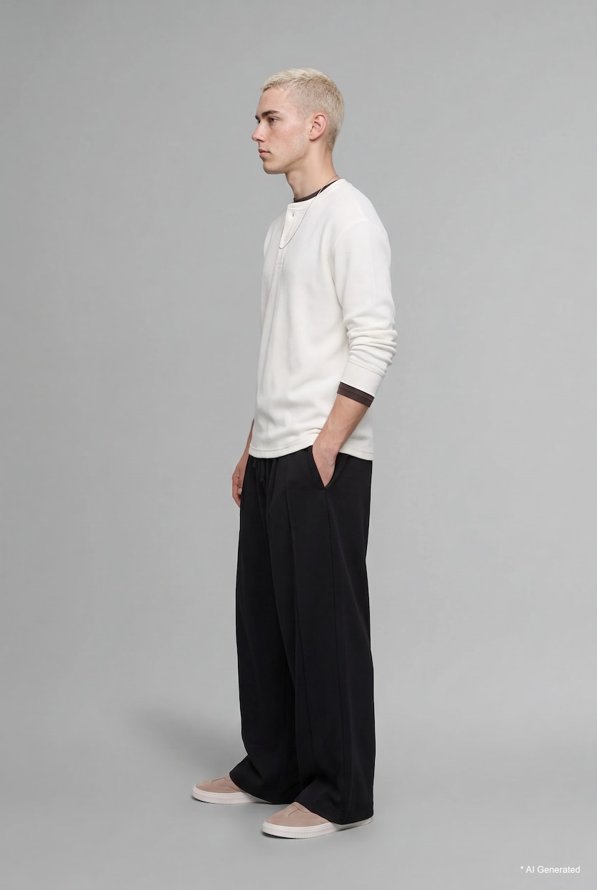 Man Black Trousers