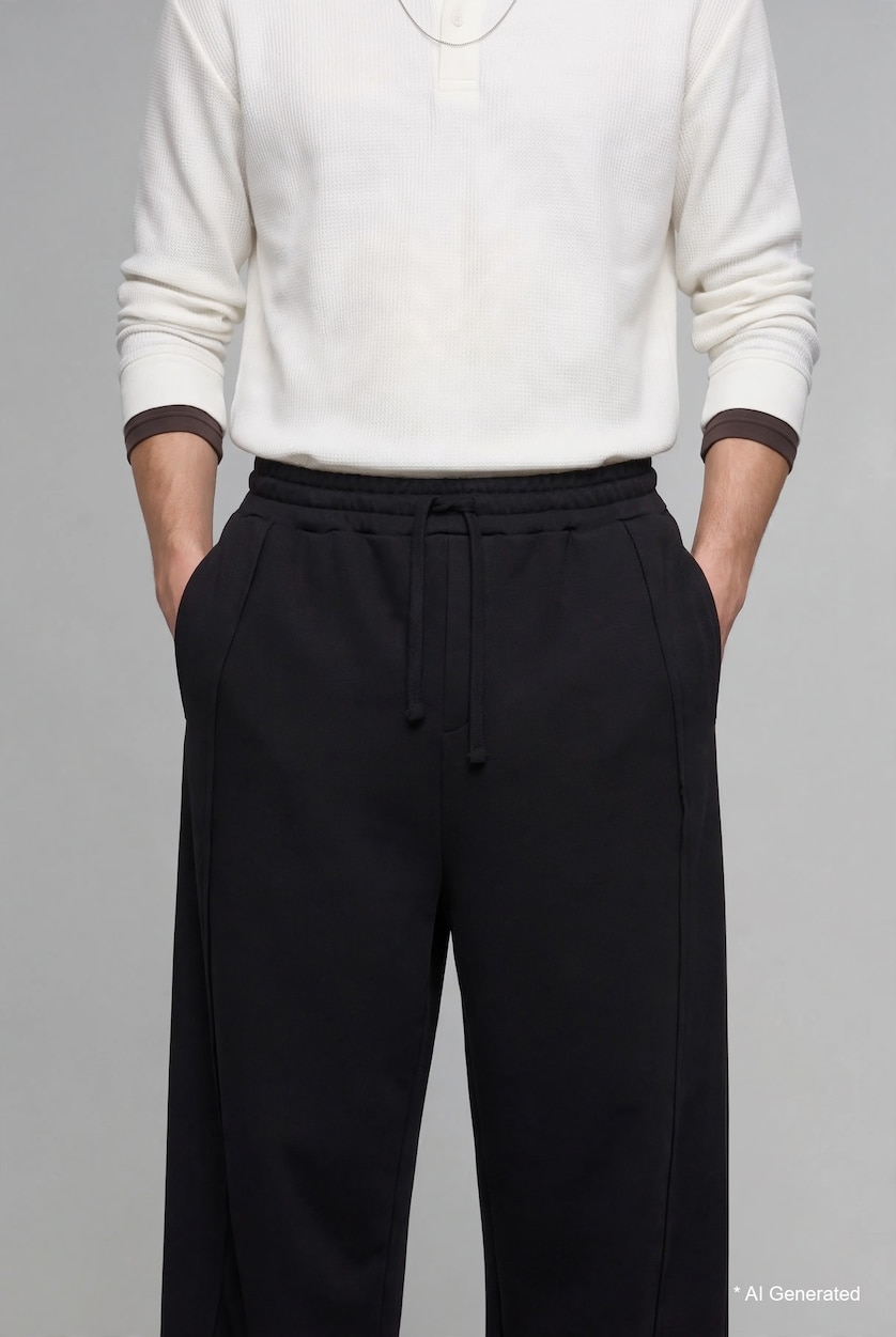 Man Black Trousers