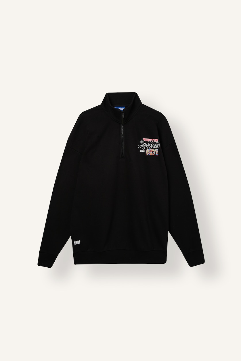 Men Black Oversize Fit Thick Sweatshirt Fabric Sweatshirt