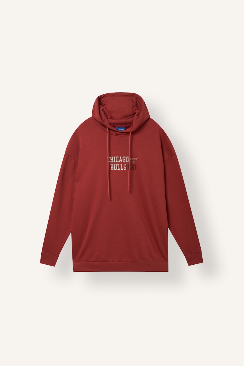 Men Dark Orange Oversize Fit Thick Sweatshirt Fabric Sweatshirt