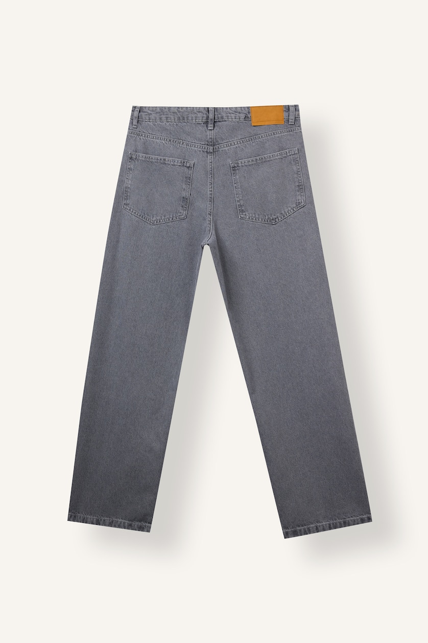 Men Grey Normal Waist Relax Fit Trousers