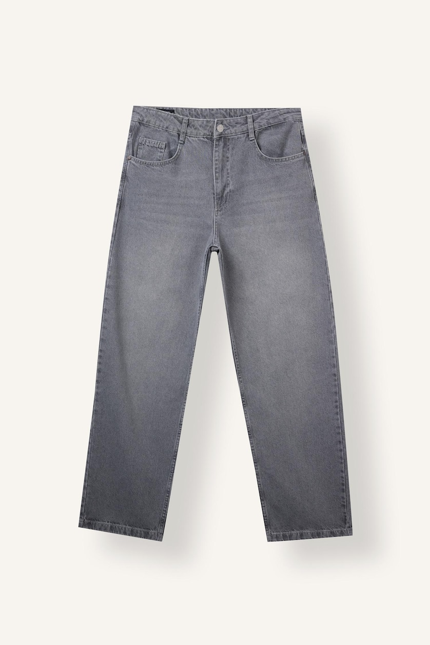 Ерлер Сұр Relaxed Fit джинс