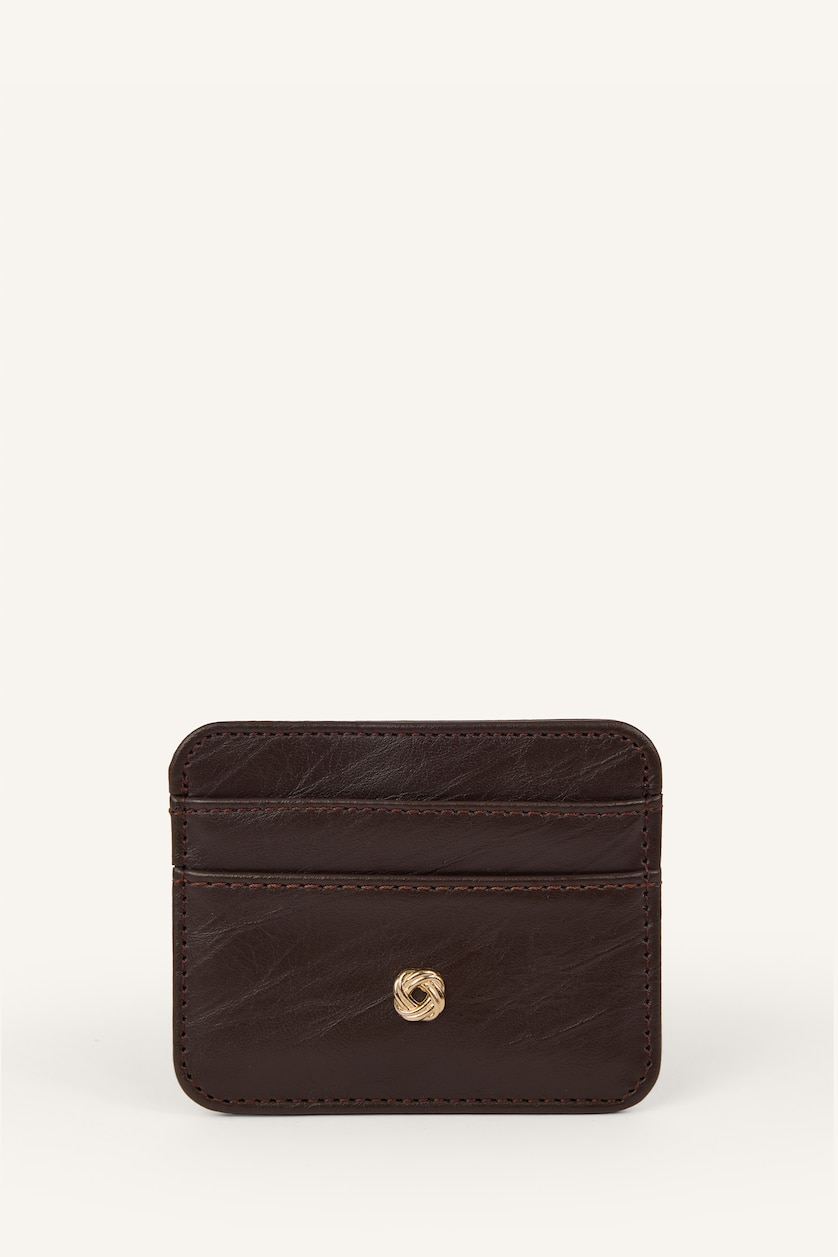 Women Brown Woman Business Card Wallet