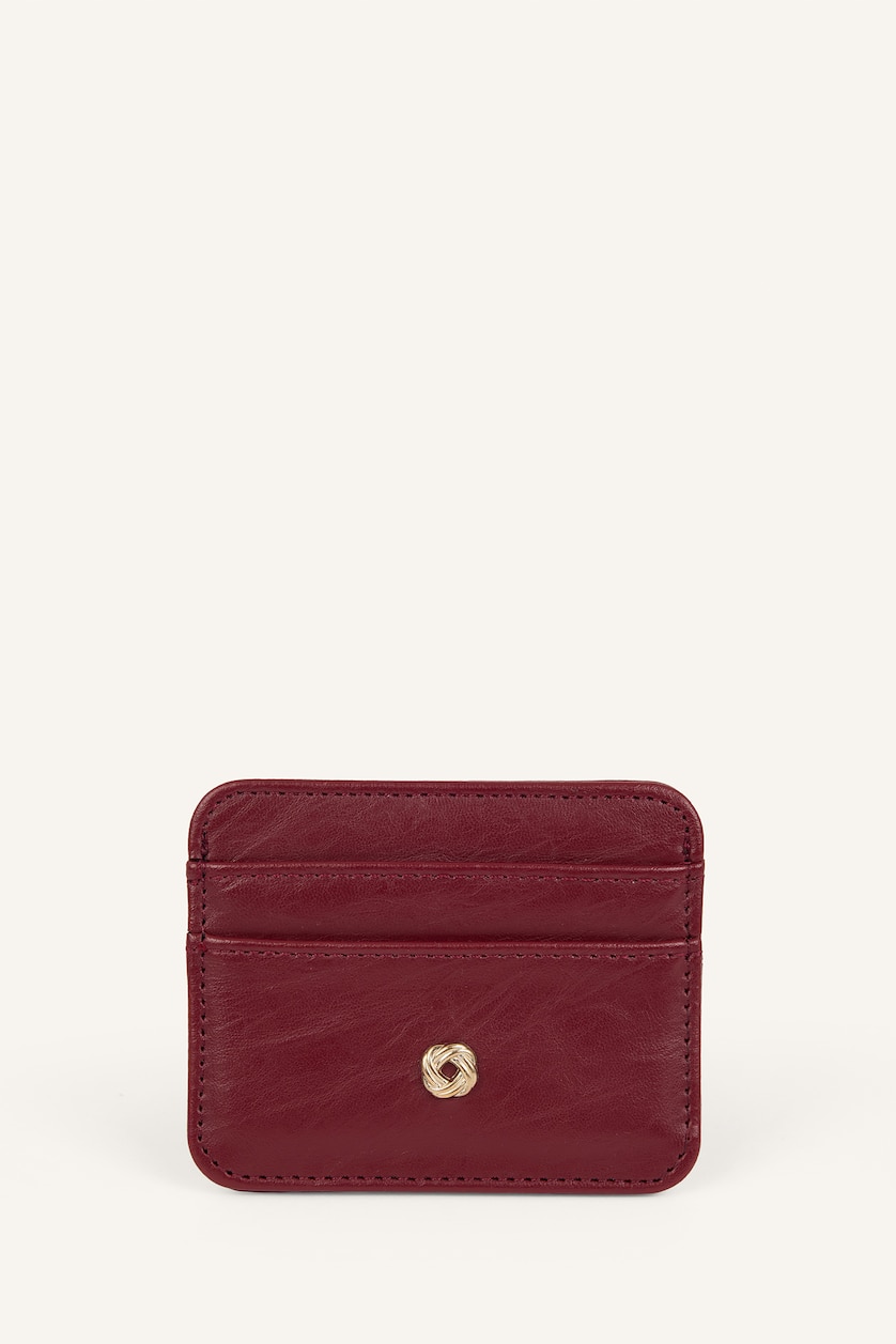 Women Red Woman Business Card Wallet