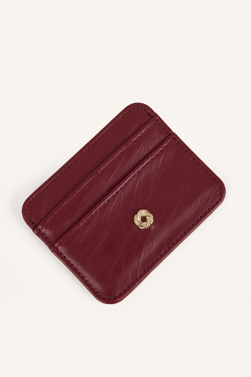 Women Red Woman Business Card Wallet