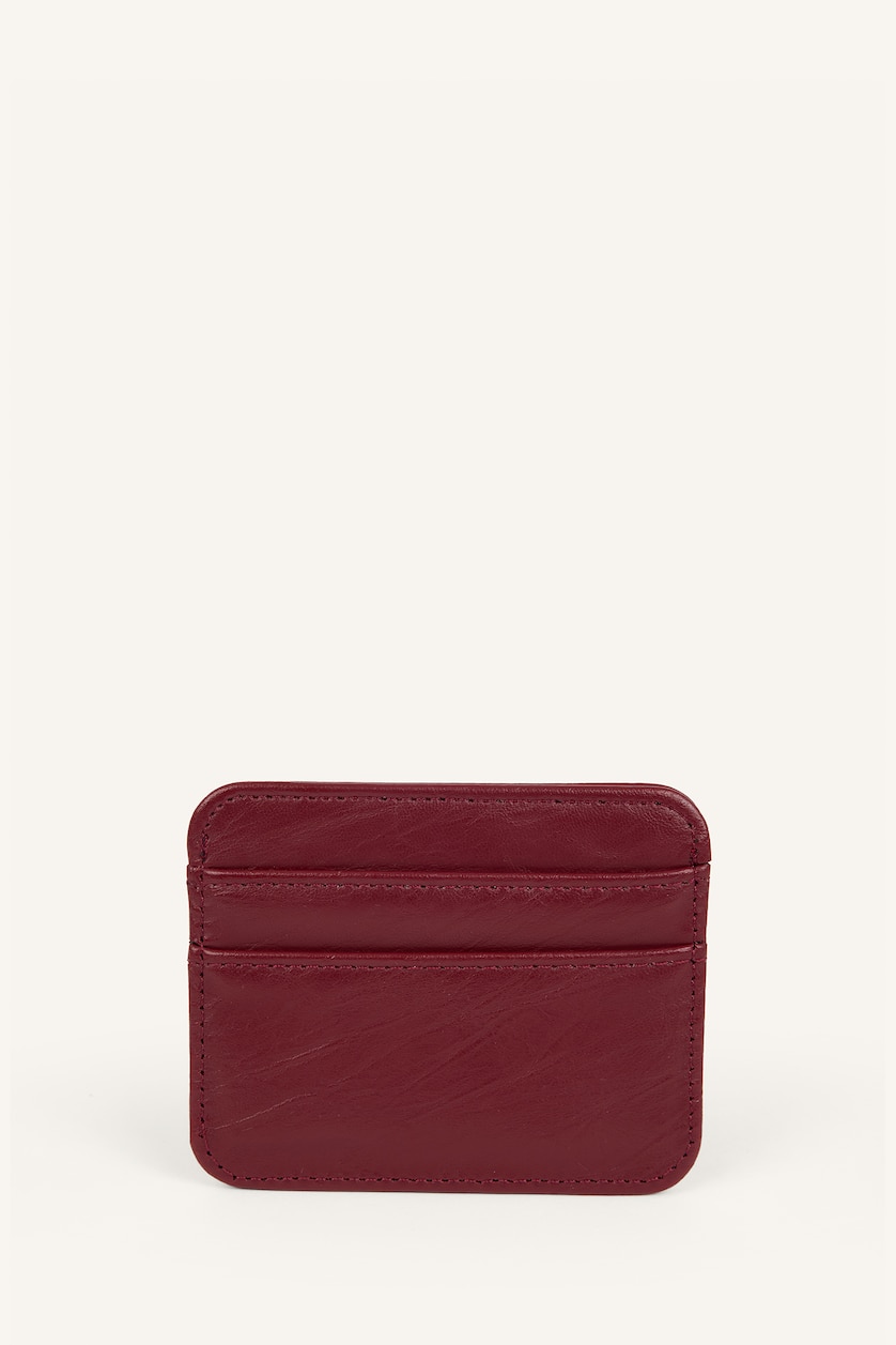 Women Red Woman Business Card Wallet