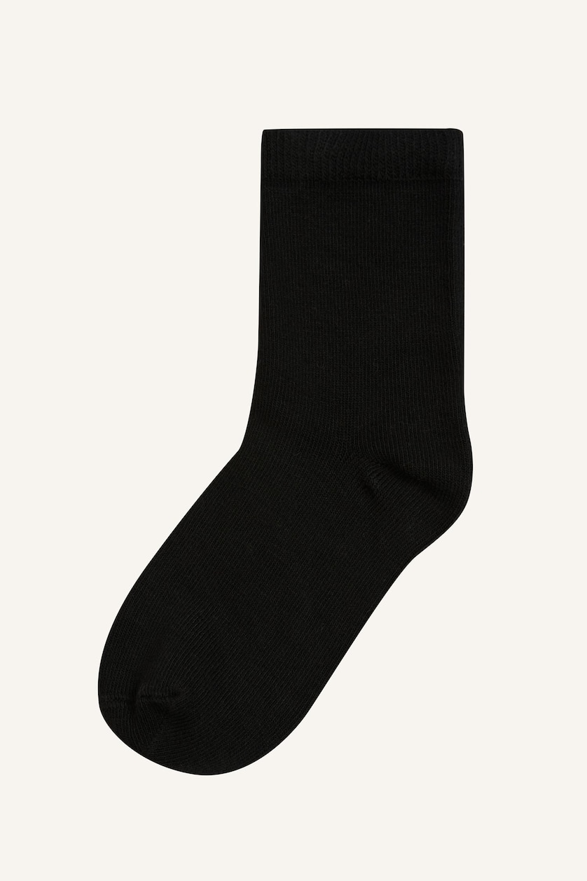 Kız Çocuk - Genç Kız Siyah Unisex Dikişsiz 3'lü Uzun Çorap
