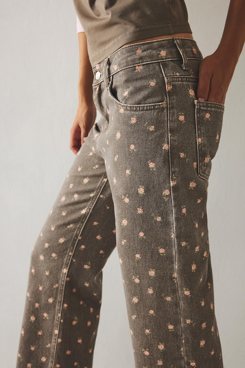 Women Light Brown Normal Waist Straight Fit Trousers