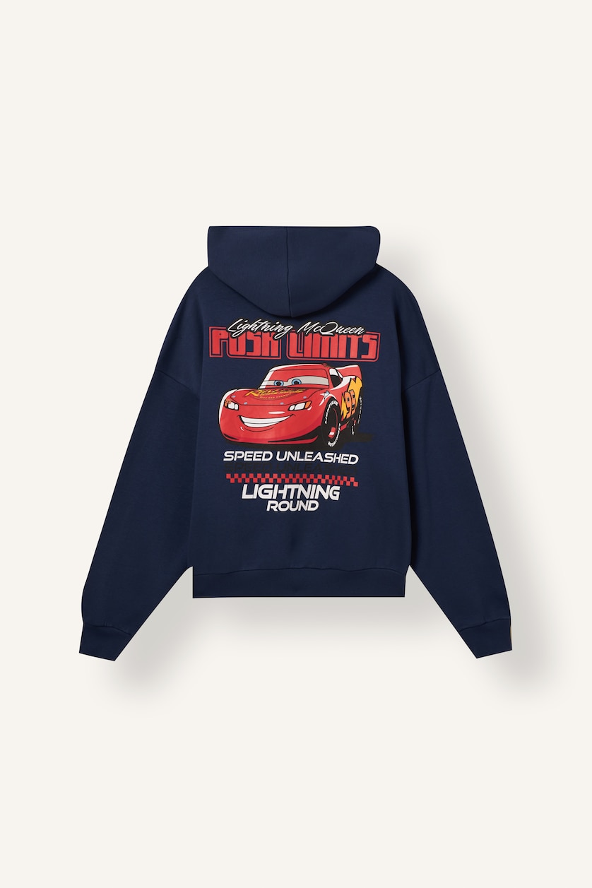 Women NAVY Oversize Fit Thick Sweatshirt Fabric Sweatshirt