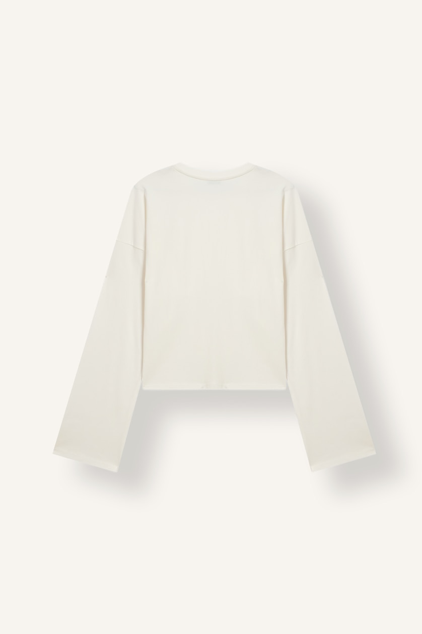 Women White Slim Fit Long Sleeve T-Shirt