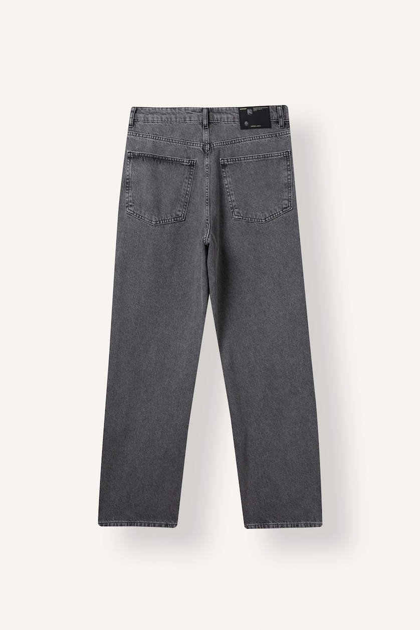 Men Grey Normal Waist Baggy Fit Trousers