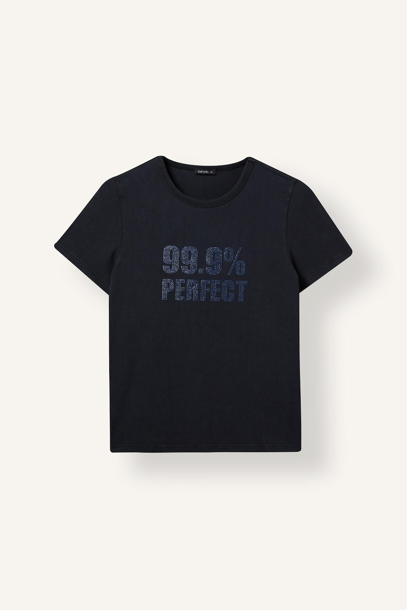 Women Anthracite Slim Fit Ribana Short Sleeve T-Shirt