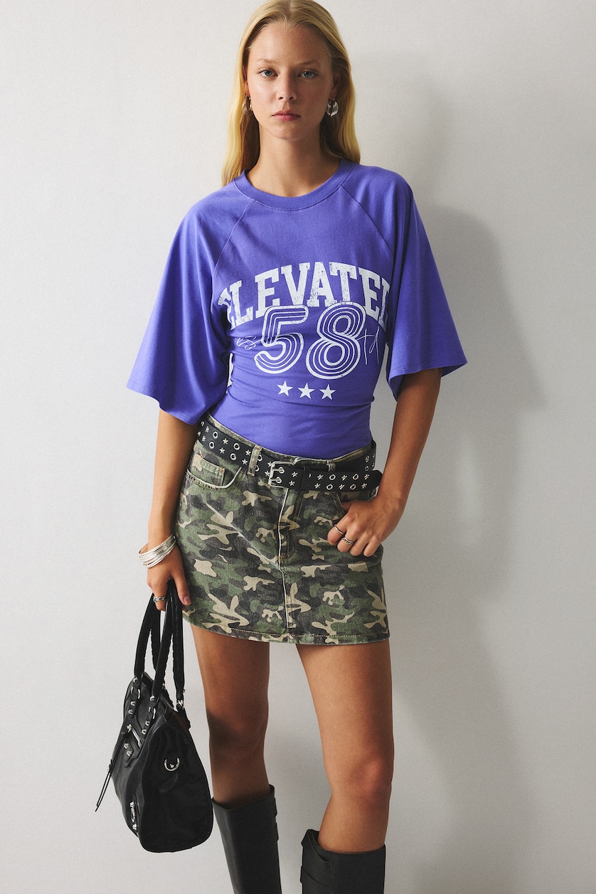 Women Mor Slim Fit Ribana Short Sleeve T-Shirt