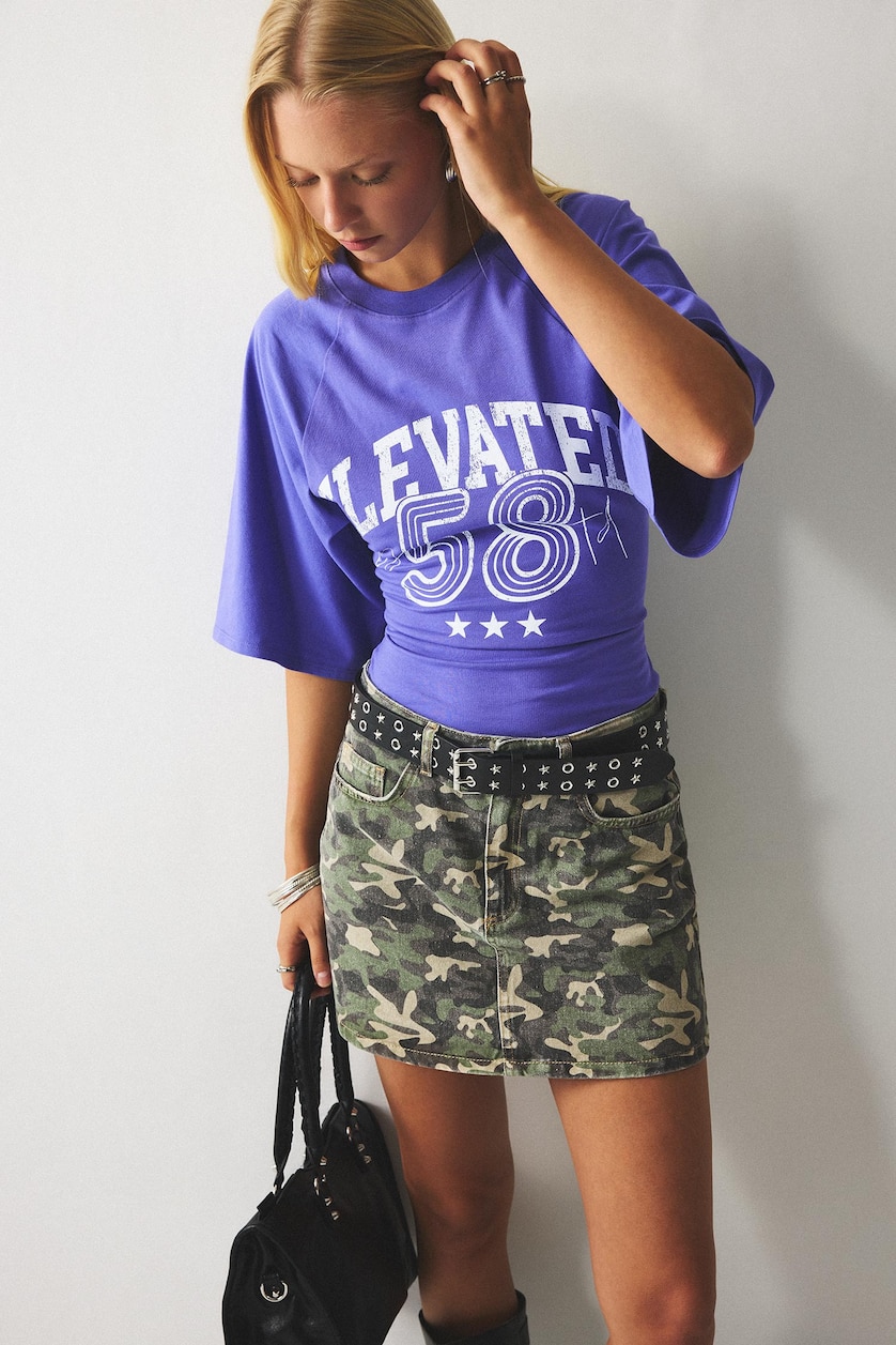 Women Mor Slim Fit Ribana Short Sleeve T-Shirt
