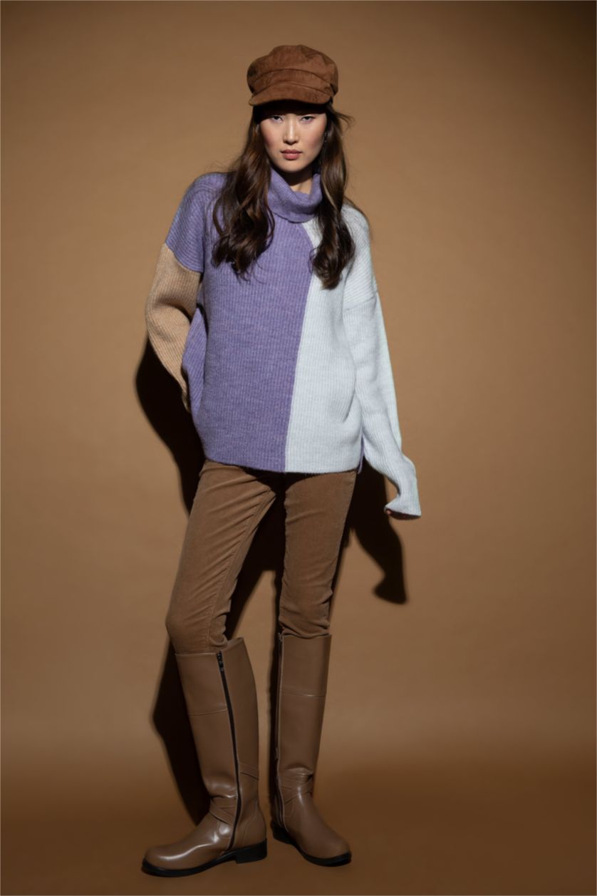 WOMAN Camel High Waist Skinny Fit Trousers