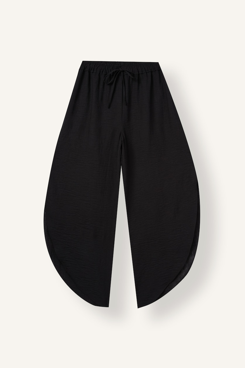 Women Black Normal Waist Trousers