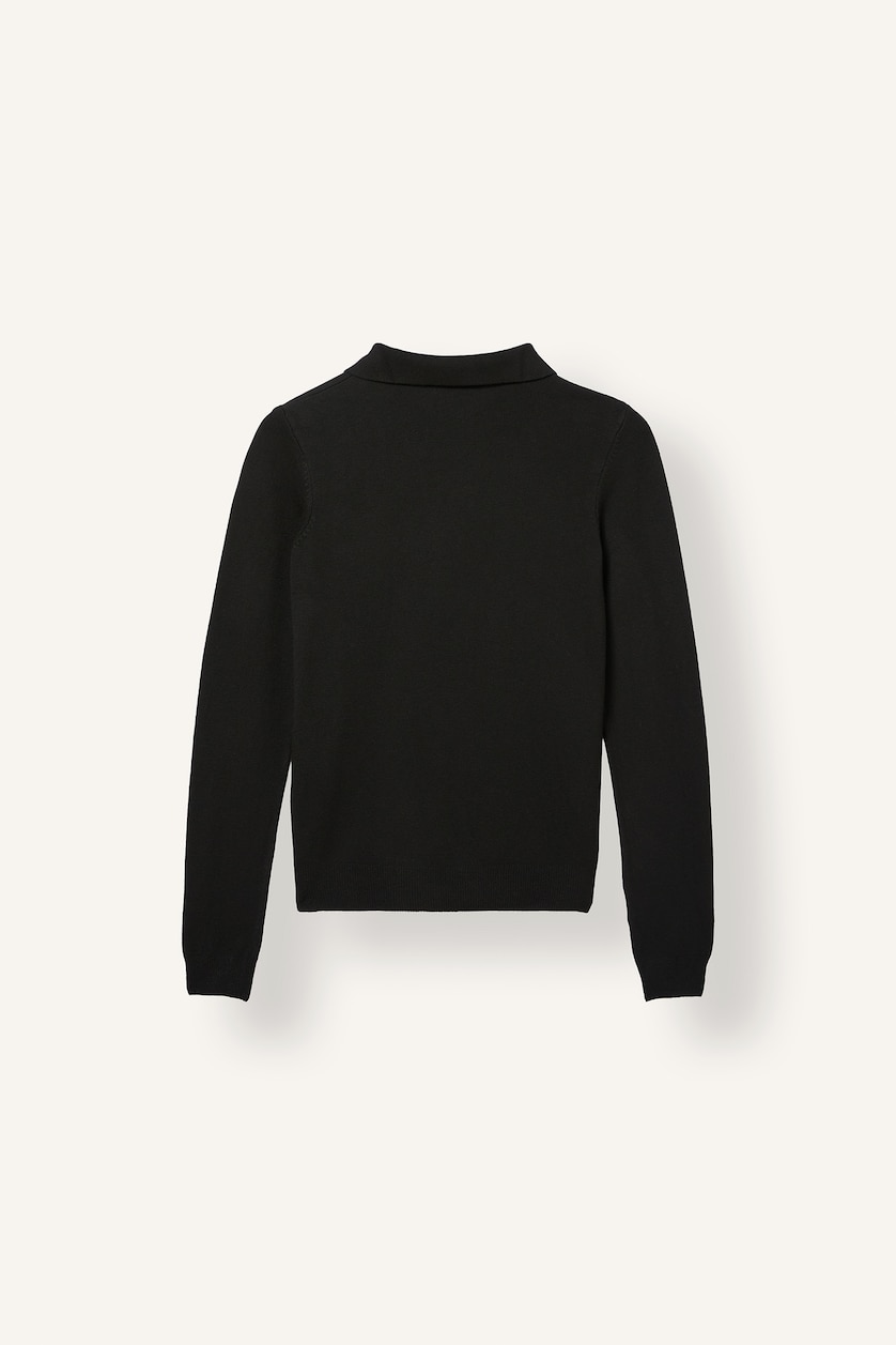 Women Black Slim Fit Pullover