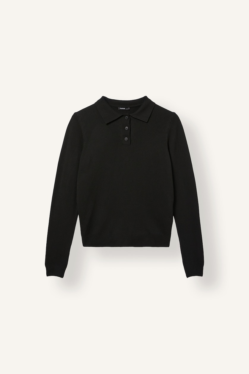 Women Black Slim Fit Pullover