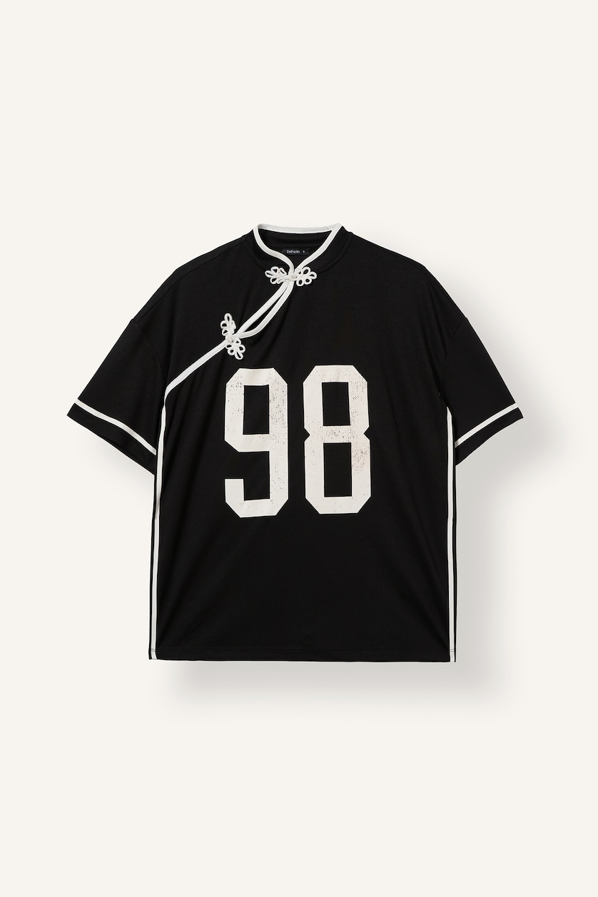 Woman Black Oversize Fit Short Sleeve T-Shirt