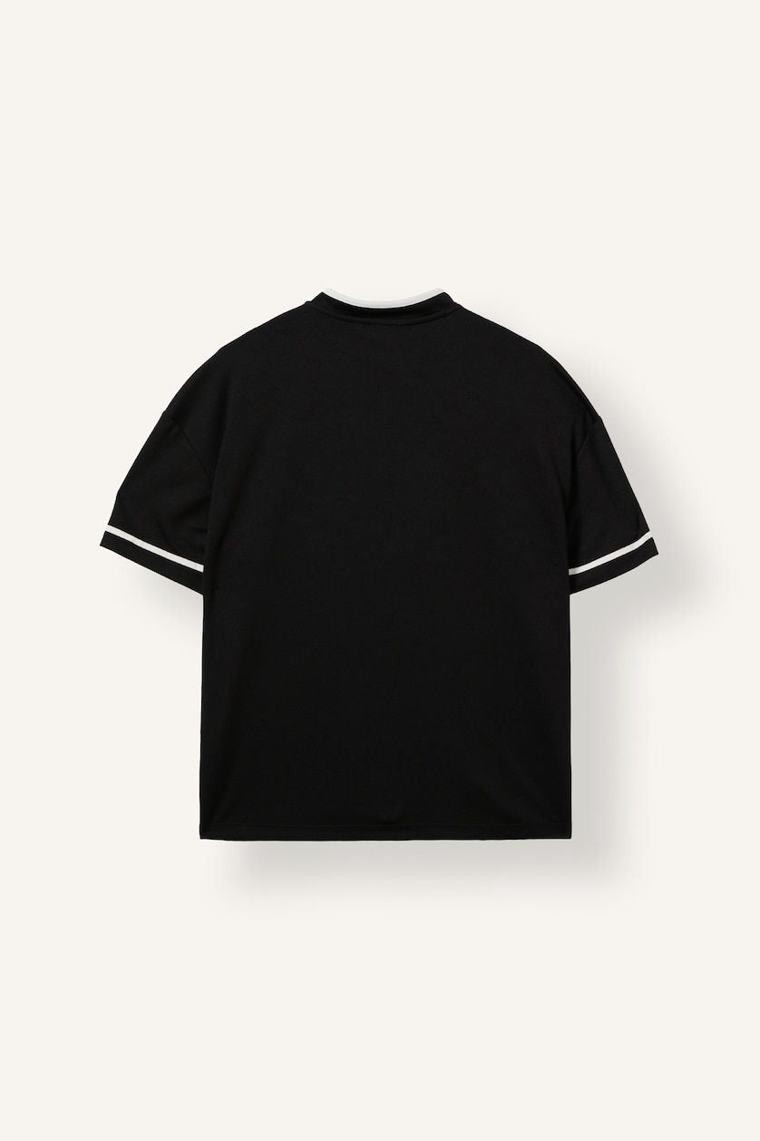 Woman Black Oversize Fit Short Sleeve T-Shirt