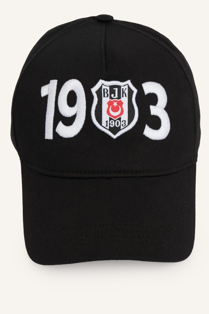 Erkek Çocuk - Genç Erkek Siyah Beşiktaş 1903 Nakışlı Cap Şapka Erkek Çocuk