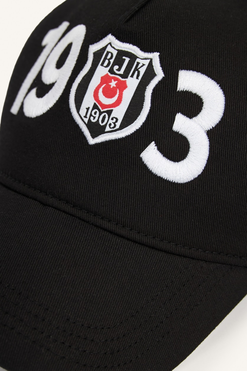 Erkek Çocuk - Genç Erkek Siyah Beşiktaş 1903 Nakışlı Cap Şapka Erkek Çocuk