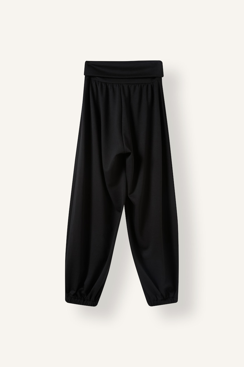 Women Black Balloon Fit Trousers