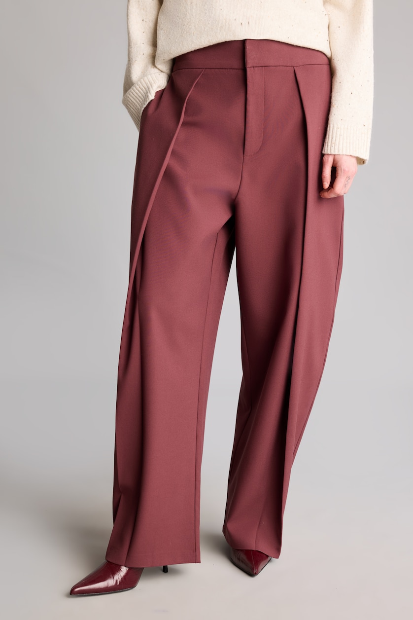 Kadın Koyu Bordo Balloon Fit Pantolon