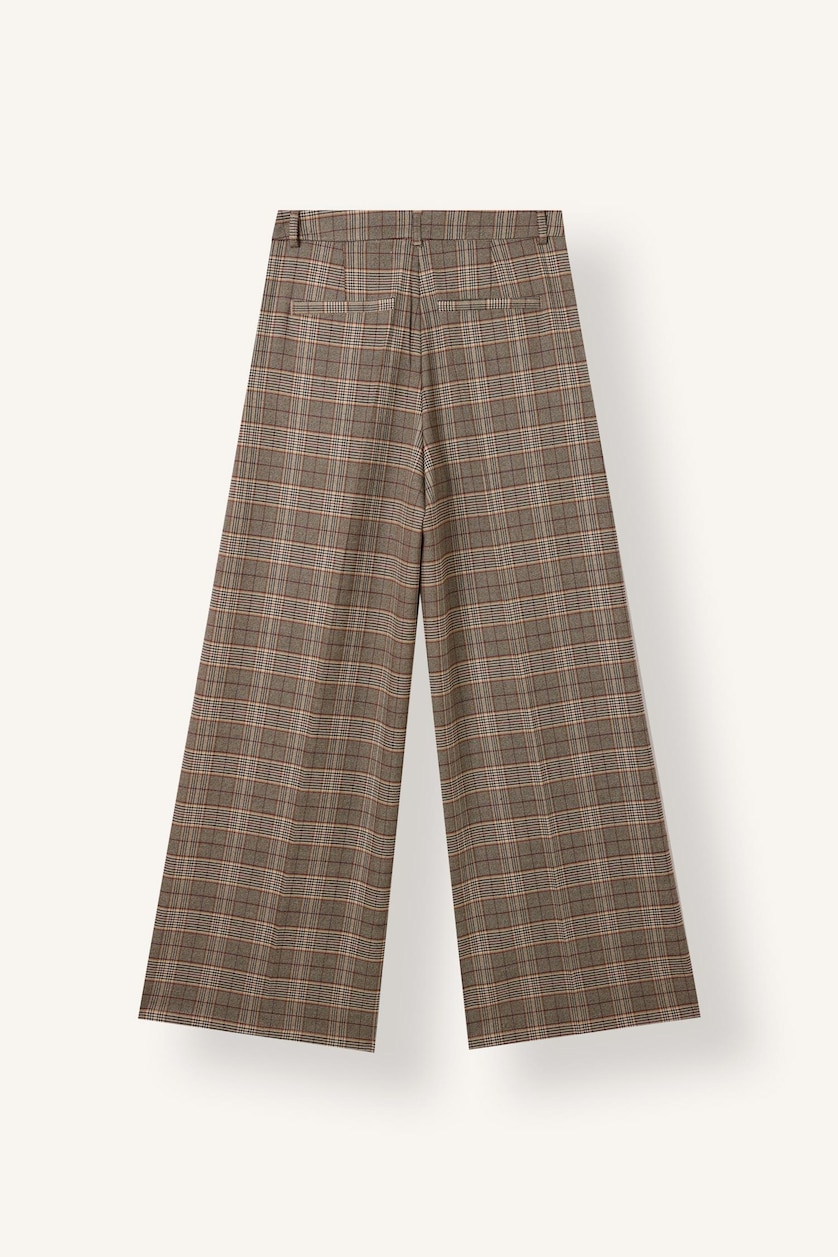 Kadın Kahve Wide Leg Pantolon