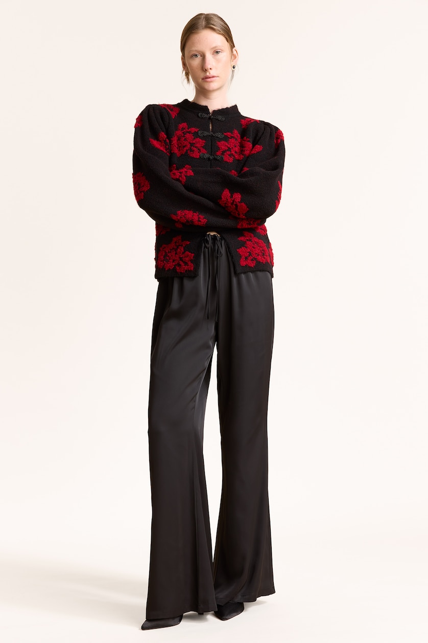 WOMAN Black Wide Leg Trousers