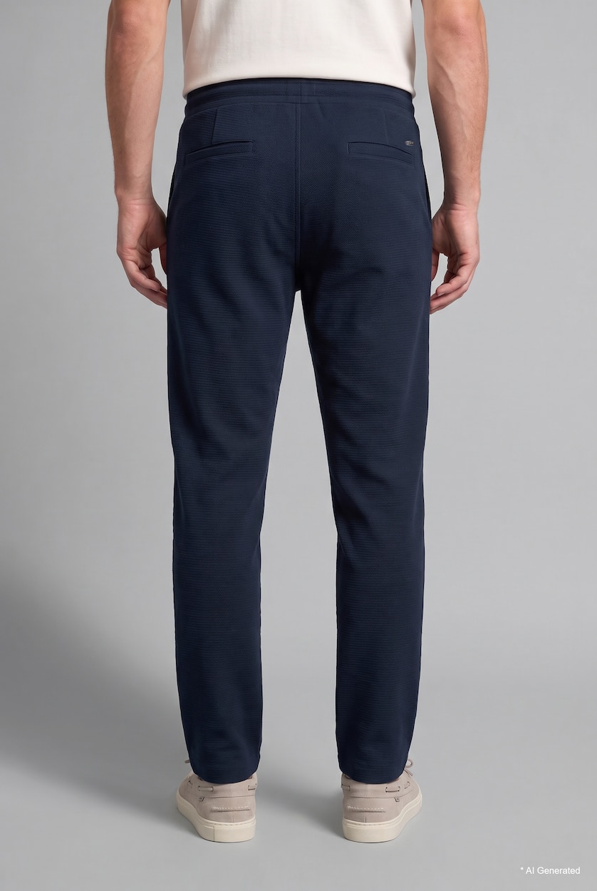رجال كحلي Regular Fit Trousers