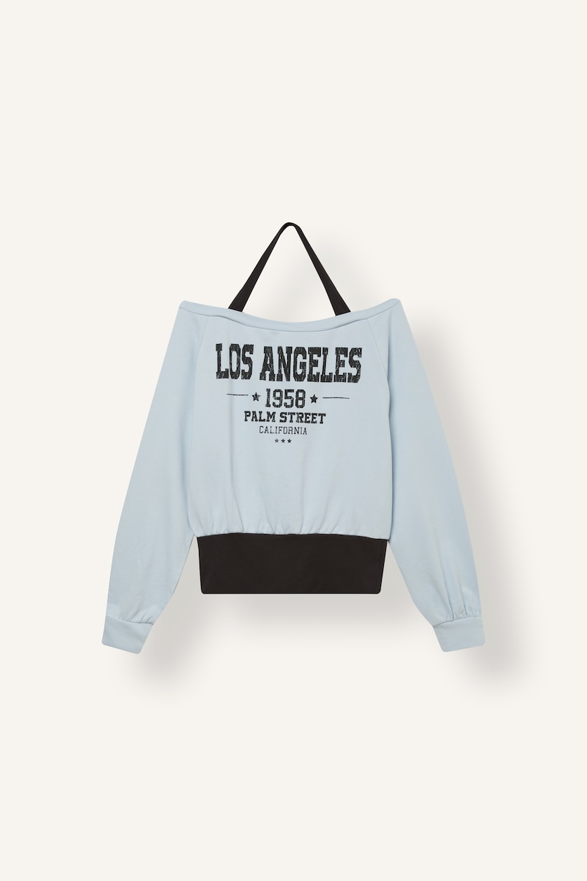 Women Blue Oversize Fit Sweatshirt