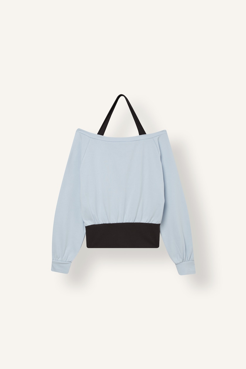 Women Blue Oversize Fit Sweatshirt