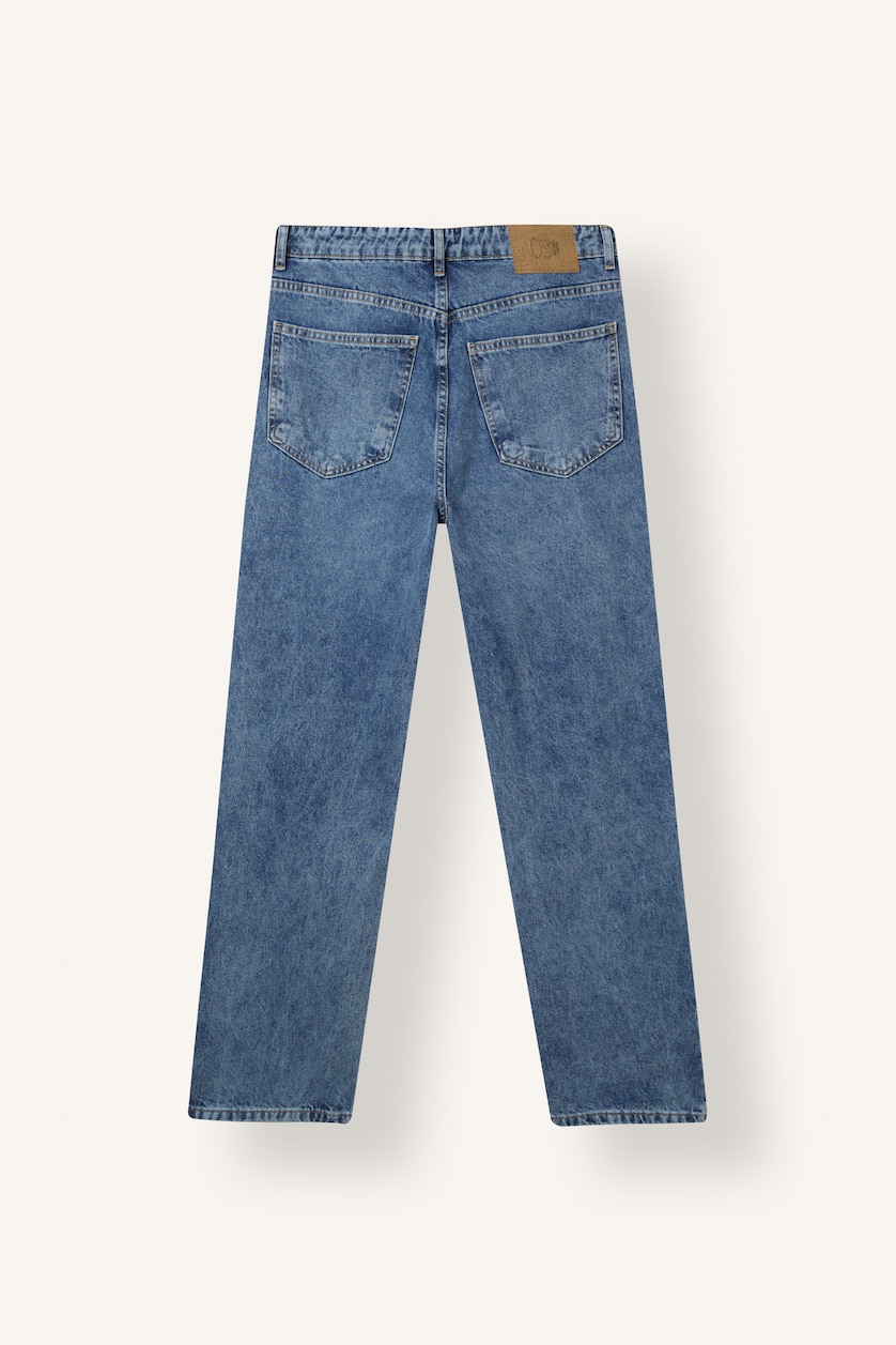Erkek Mavi Baggy Fıt Jean