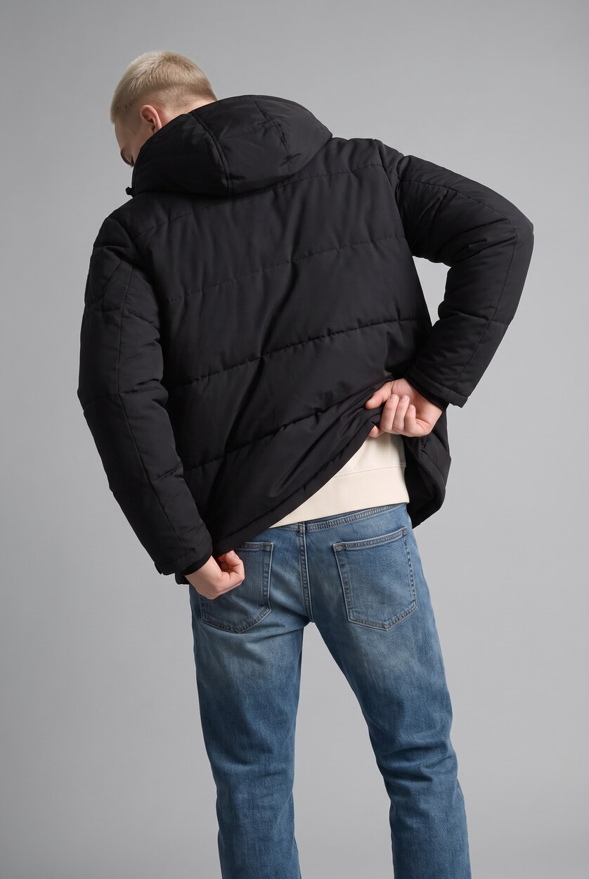 Erkek Koyu Yeşil Straight Fıt Jean