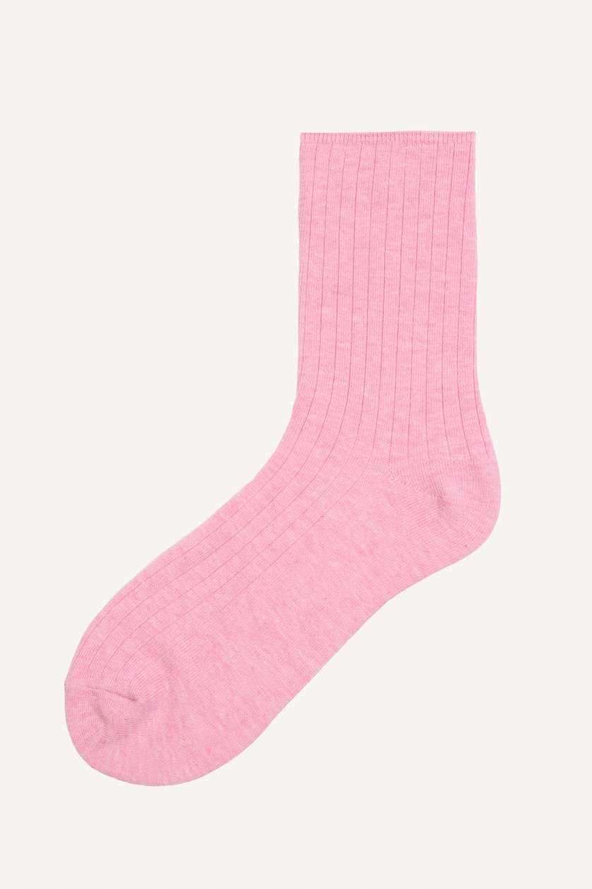 Women Light Pink 5 Piece Cotton Long sock