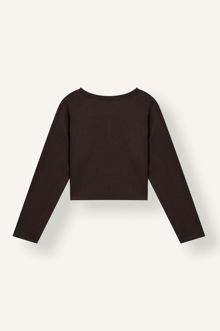 نساء بني Regular Fit Cardigan