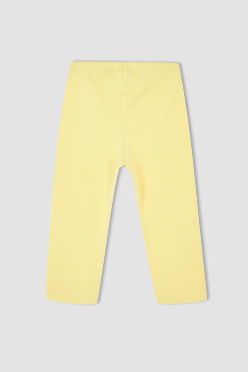 GIRLS & TEENS Yellow Girl Basic Straight Leggings