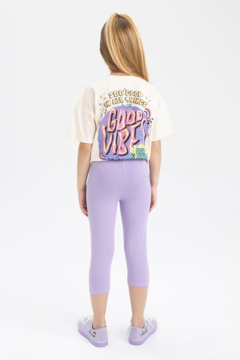 بنات أرجواني ستريج بناتي طول الكاحل