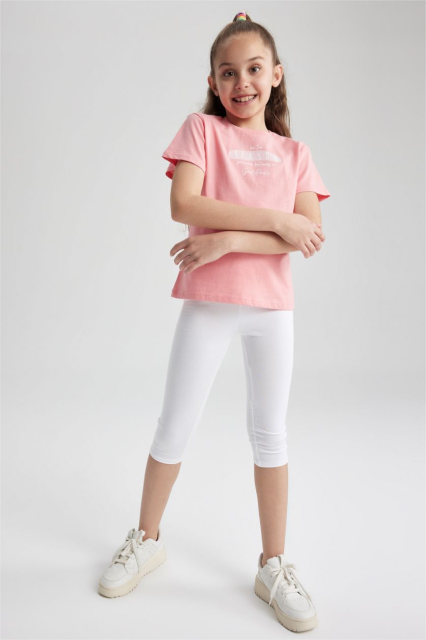 GIRLS & TEENS White Girl Capri Boy Leggings