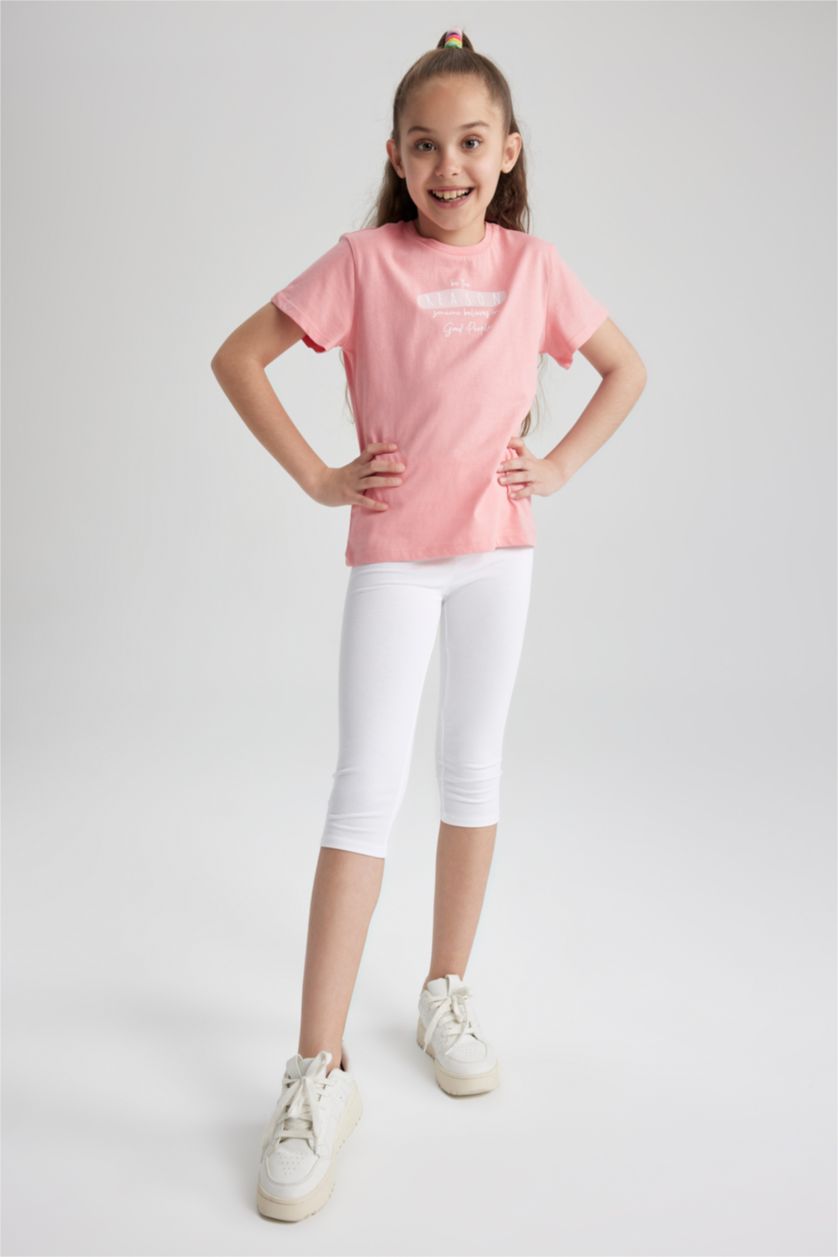 GIRLS & TEENS White Girl Capri Boy Leggings