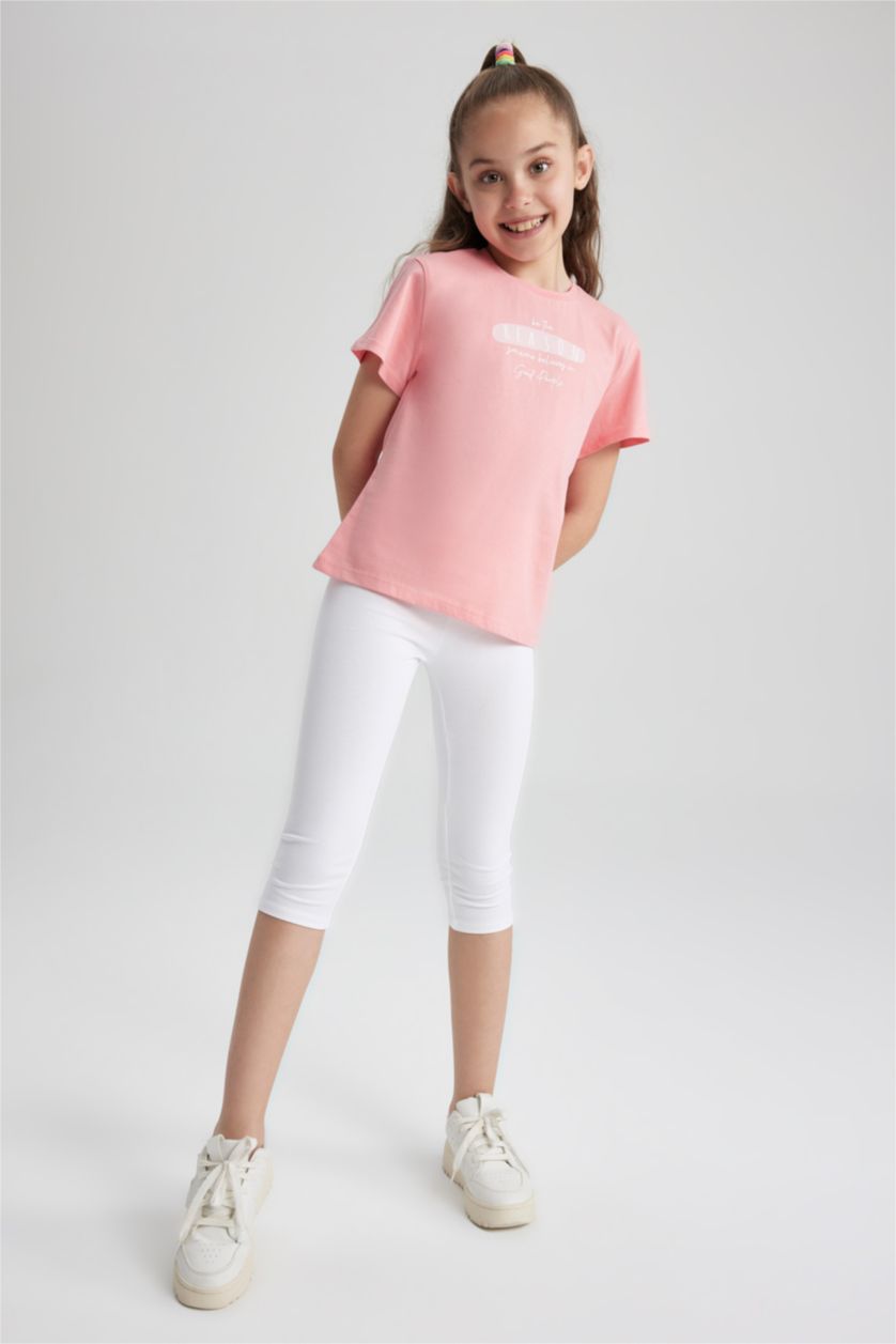 GIRLS & TEENS White Girl Capri Boy Leggings